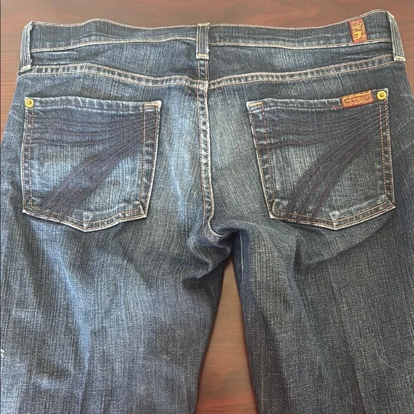 7 For All Mankind Wide Leg DOJO Jeans - Picture 5 of 11